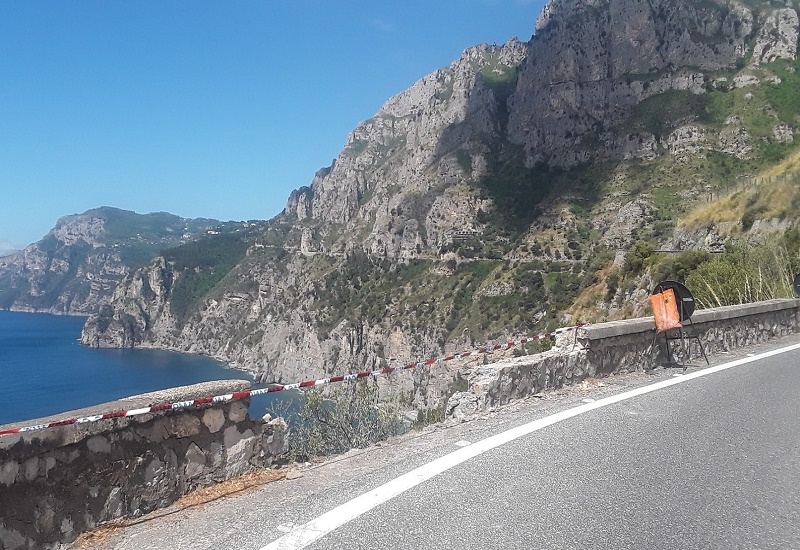Salerno. Strada Statale amalfitana 163, permangono i disagi