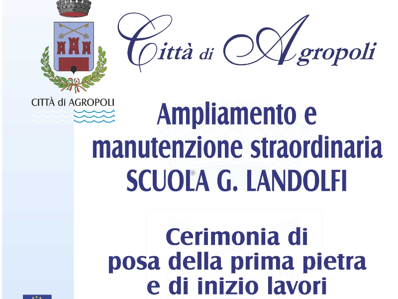 Agropoli, ampliamento scuola elementare Landolfi
