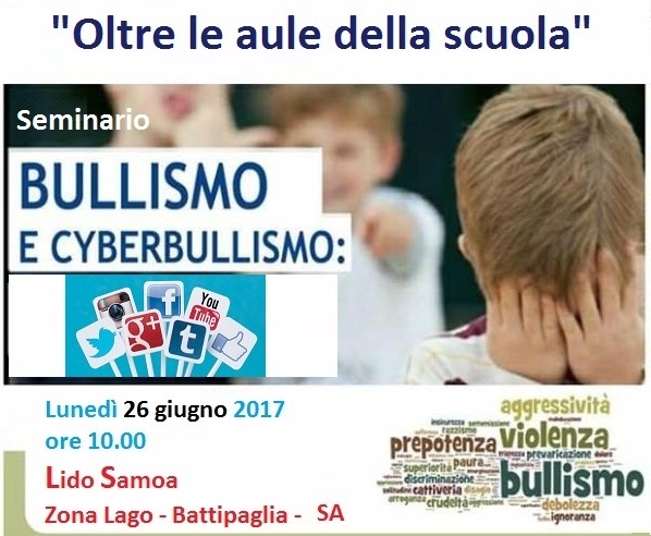 Battipaglia. Al “Samoa” si terrà il 3° seminario “BULLISMO E CYBERBULLISMO”