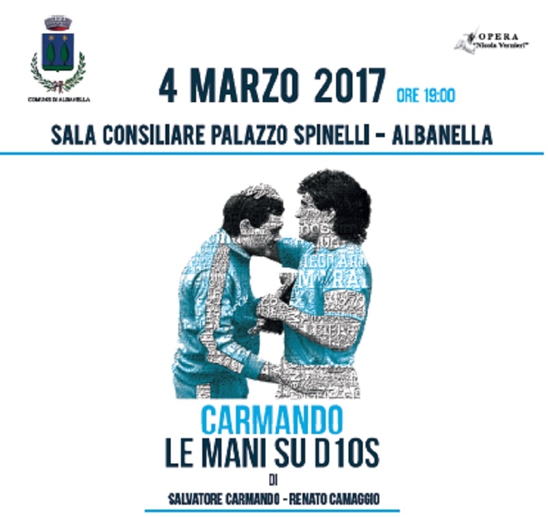 Albanella. «Carmando le mani su Dios», la storia di Maradona e del Napoli in un’autobiografia