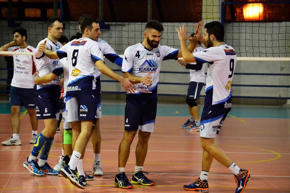 Contro il Cellole l’Indomita maschile di coach Tescione vince 3-0