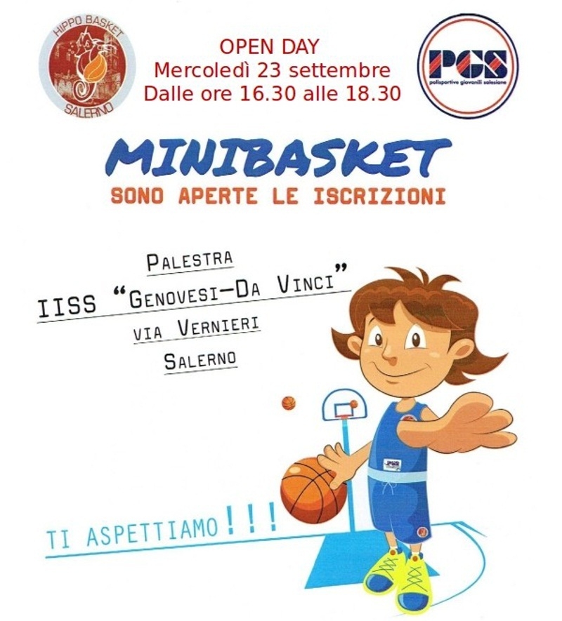 Minibasket Hippo, mercoledì pomeriggio Open Day
