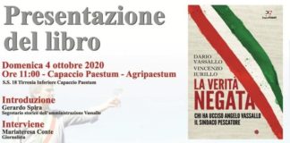 Paestum. A 10 anni dall’omicidio Vassallo, domani il libro “La Verità Negata”