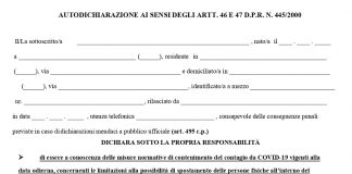 Campania. Scatta il divieto di mobilità interprovinciale. Obbligatoria l’autocertificazione