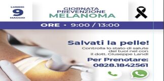 Battipaglia. 9 maggio prevenzione melanoma, iniziativa del dermatologo Giuseppe Landi