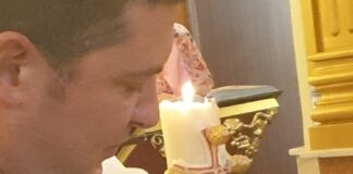 Battesimo per la piccola Aurora Carbone, auguri a papà Carlo e a mamma Bernadette