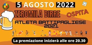 Battipaglia. 5 agosto 2022, ZEROMILA BIRRE ospita il Premio Atleta Battipagliese 2021