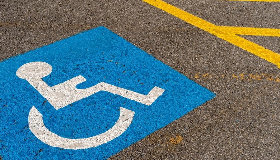 Fulenyi Segnaposto per parcheggio per disabili, Trasparente, per disabili, con Gancio, ausilio al parcheggio per Garage, per disabili