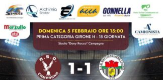 Calcio. Il punto sulla Prima Categoria. Pari nel big match tra Città di Campagna e Battipagliese, Real Bellizzi terzo