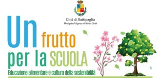 Battipaglia. Educazione alimentare all’IC A. Gatto, domani “Un frutto per la scuola”