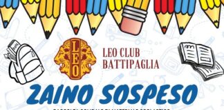 Battipaglia. “Zaino Sospeso”: meritevole iniziativa del Leo Club. Raccolta solidale di penne, quaderni ecc …