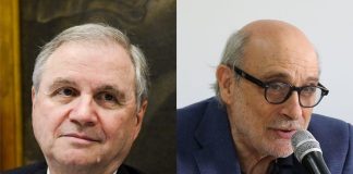 Il Presidente di Banca Campania Centro Camillo Catarozzo e l’ex Governatore di Banca D’Italia Visco al Convegno internazionale di studi sul tema “Scuola, Università e Ricerca”