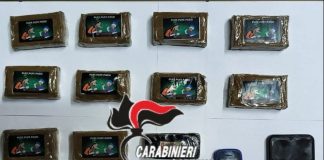 Battipaglia. Arresto in flagranza con l’accusa di spaccio di droga, i Carabinieri sequestrano 53 gr. di cocaina e 1,164 kg di hashish