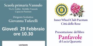 Capaccio Paestum. Scuola Vannullo, domani presentazione del libro Panfavole di Lucia Quaranta