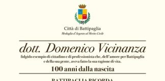 Battipaglia. Stasera ore 18,00, nella Chiesa S. Antonio da Padova Santa Messa in ricordo del dott. Domenico Vicinanza