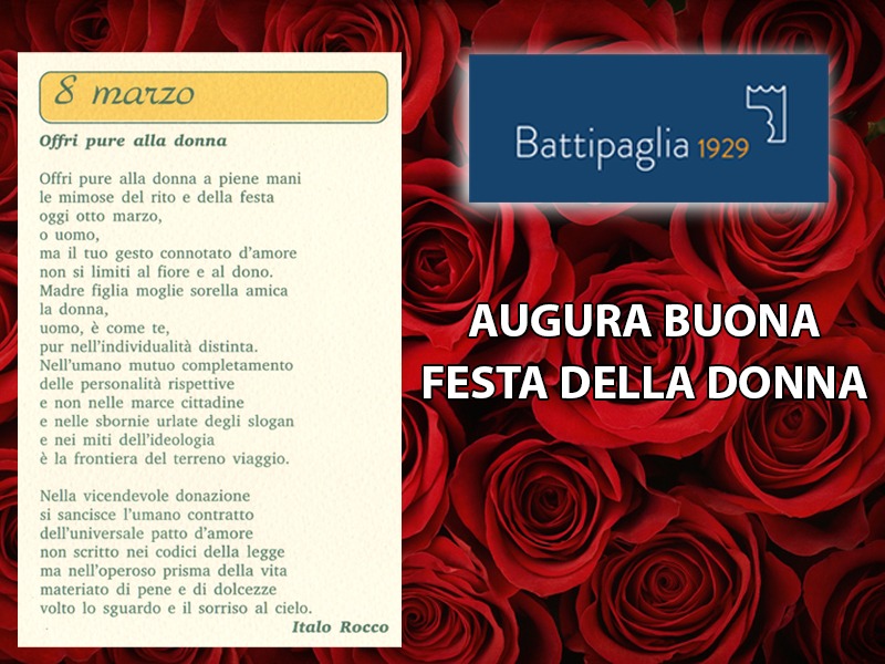 www.battipaglia1929.it augura a tutte le donne uno splendido 8 marzo dedicando la poesia di Italo Rocco