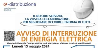 Battipaglia. Lunedì sospensione di energia elettrica dalle 9 alle 16 e 30 in via Roma, via Ripa e via Amato (vedi i civici interessati)