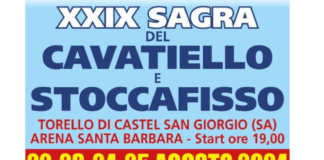 Castel San Giorgio. Tutto pronto per la 29esima Sagra del Cavatiello e Stoccafisso