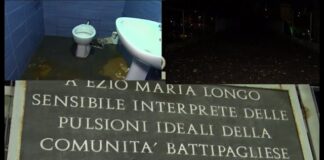 Battipaglia. Degrado in pieno centro, villa comunale E.M. Longo al buio da mesi e bagni fuori uso (video)