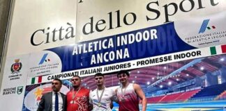 Andrea Masucci campione italiano Juniores nel getto del peso