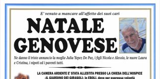 Battipaglia. Necrologio: si spento all’età di 75 anni Natale Genovese