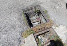 Battipaglia, degrado e pericoli in via Salerno: residenti denunciano canaletta aperta e marciapiede impraticabile (vedi foto)
