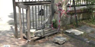 Battipaglia. La denuncia. Villa comunale a Taverna, cancello pericolante e detriti non rimossi (video)