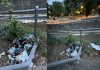 Battipaglia, degrado a Villa Ezio Maria Longo: rifiuti abbandonati lungo l’area verde vicino al fiume