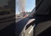Auto in fiamme allo svincolo autostradale di Battipaglia, traffico rallentato (video)